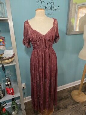 Free People Dear Jane Lace Midi Dress